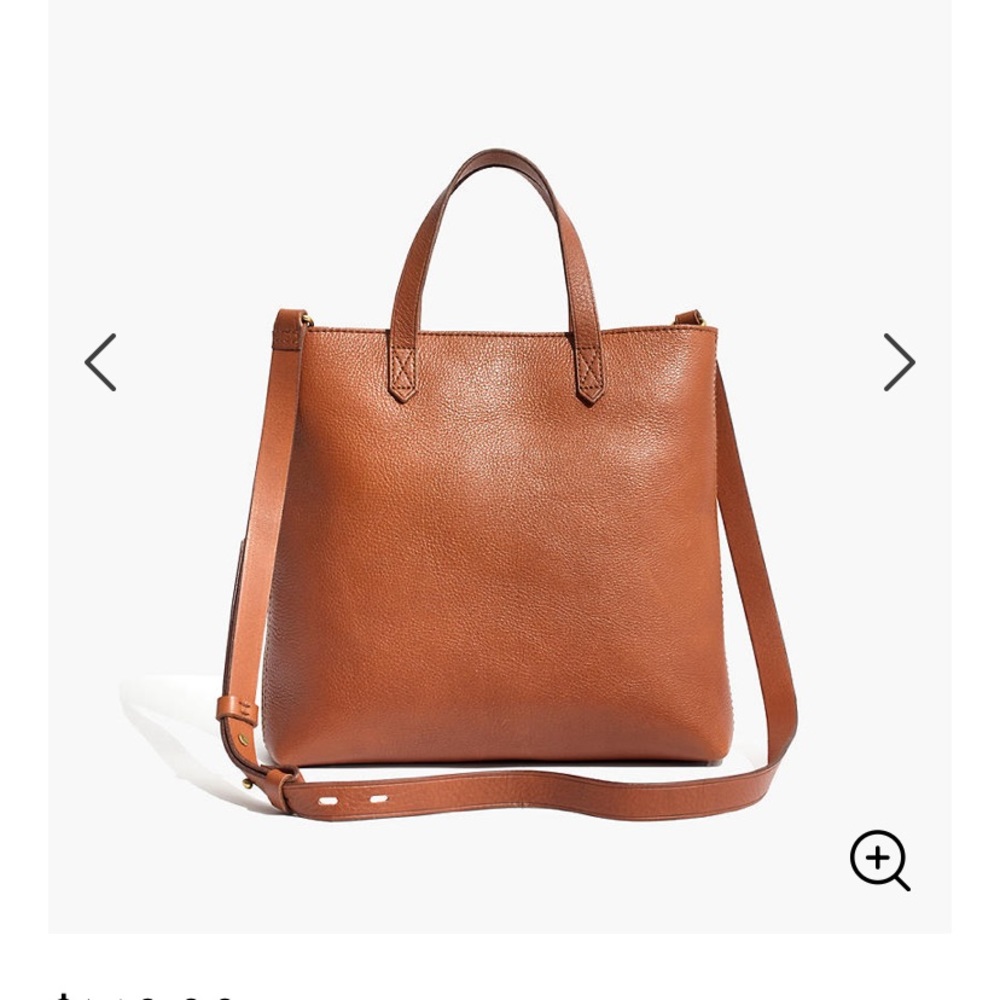 Madewell bag  —  brown leather
